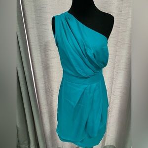 BCBG, NWT, Women’s Teal Dress, Size 4, side zipper